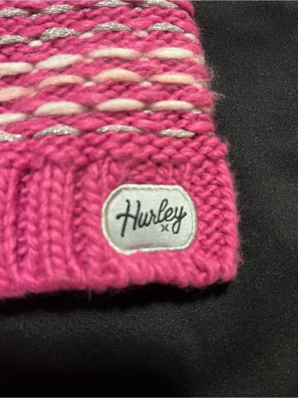 Hurley Pink Youth Beanie Hat
